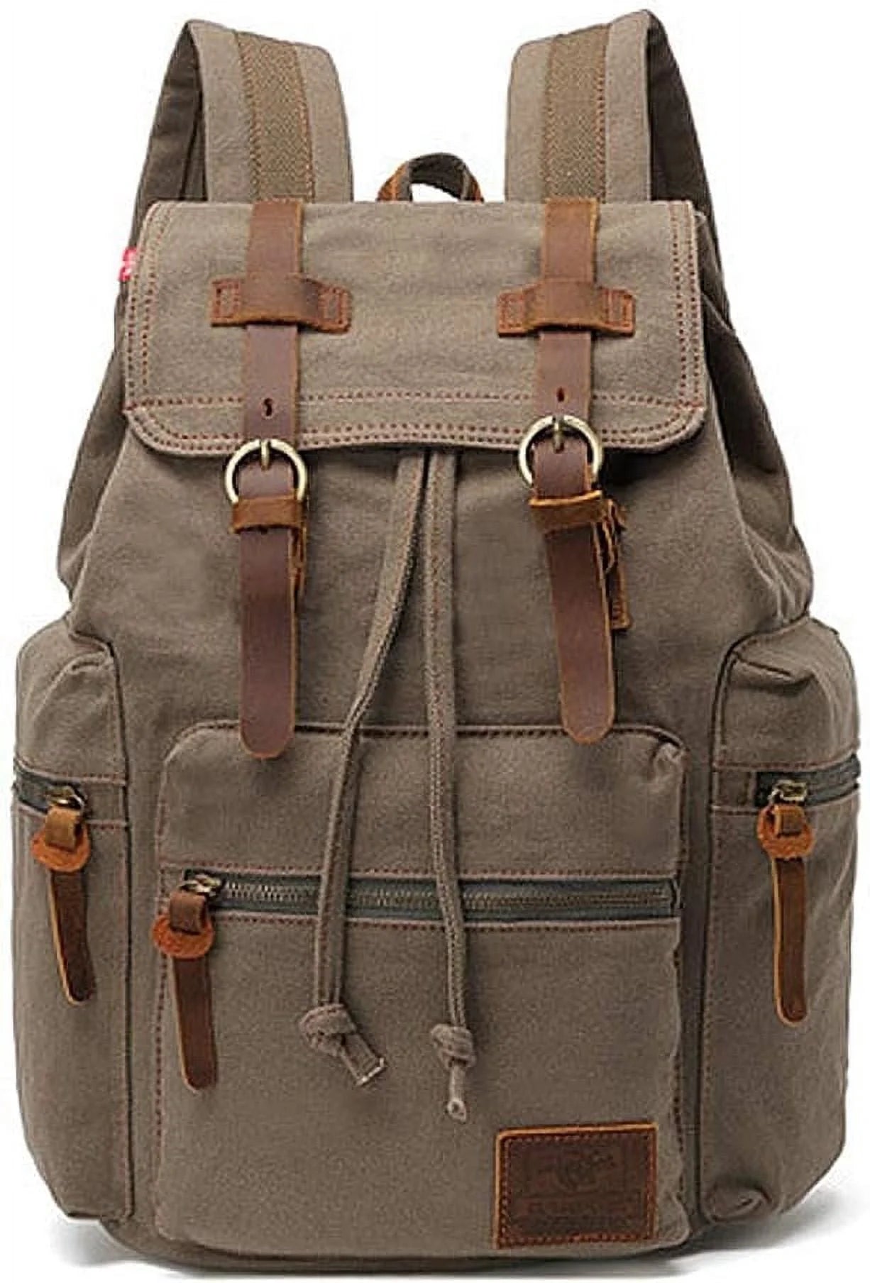 AUGUR High Capacity Canvas Vintage Backpack 35L - Laptop Compartment, Unisex