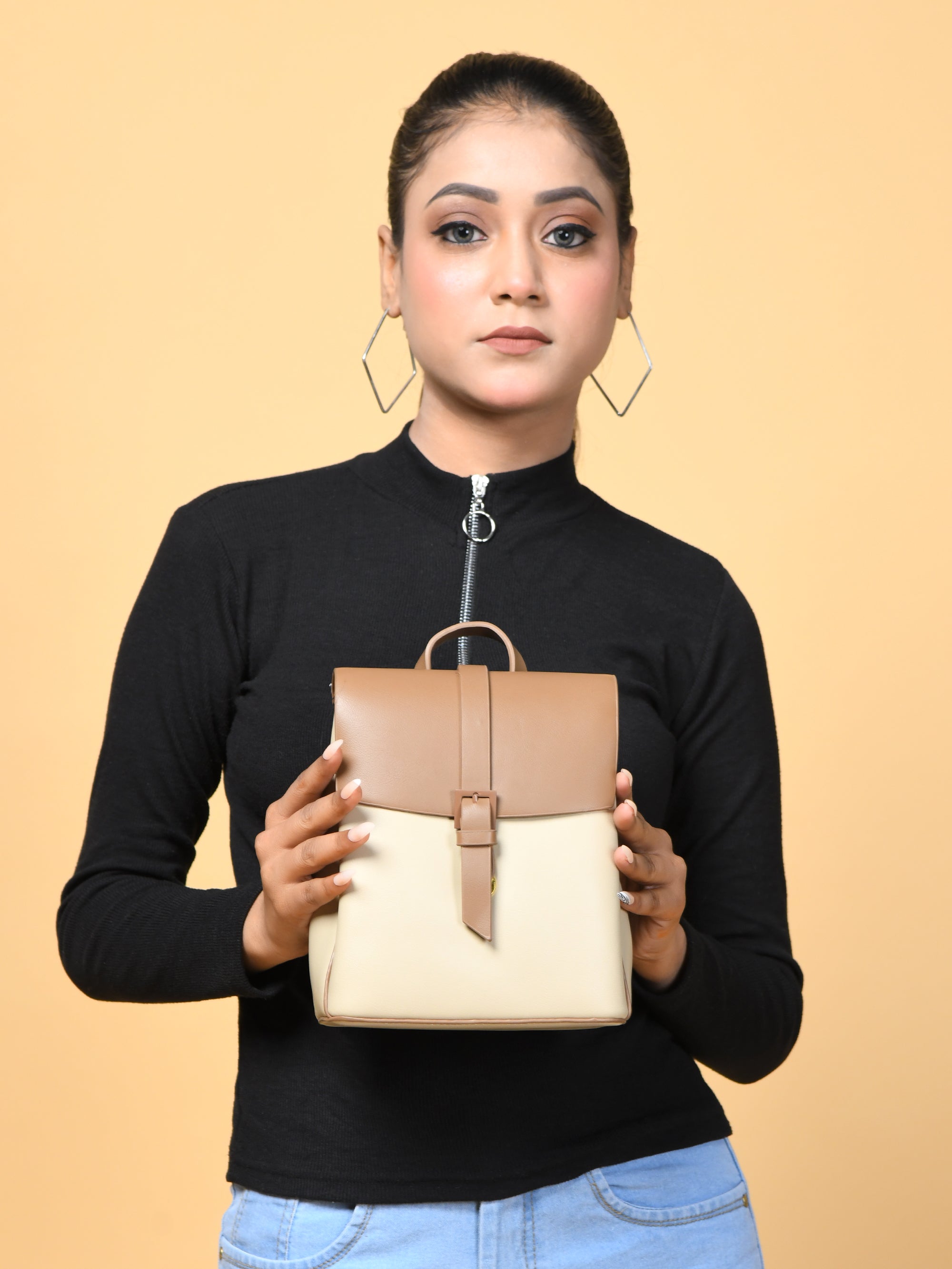 Sac à dos Claire pour femme - Marron