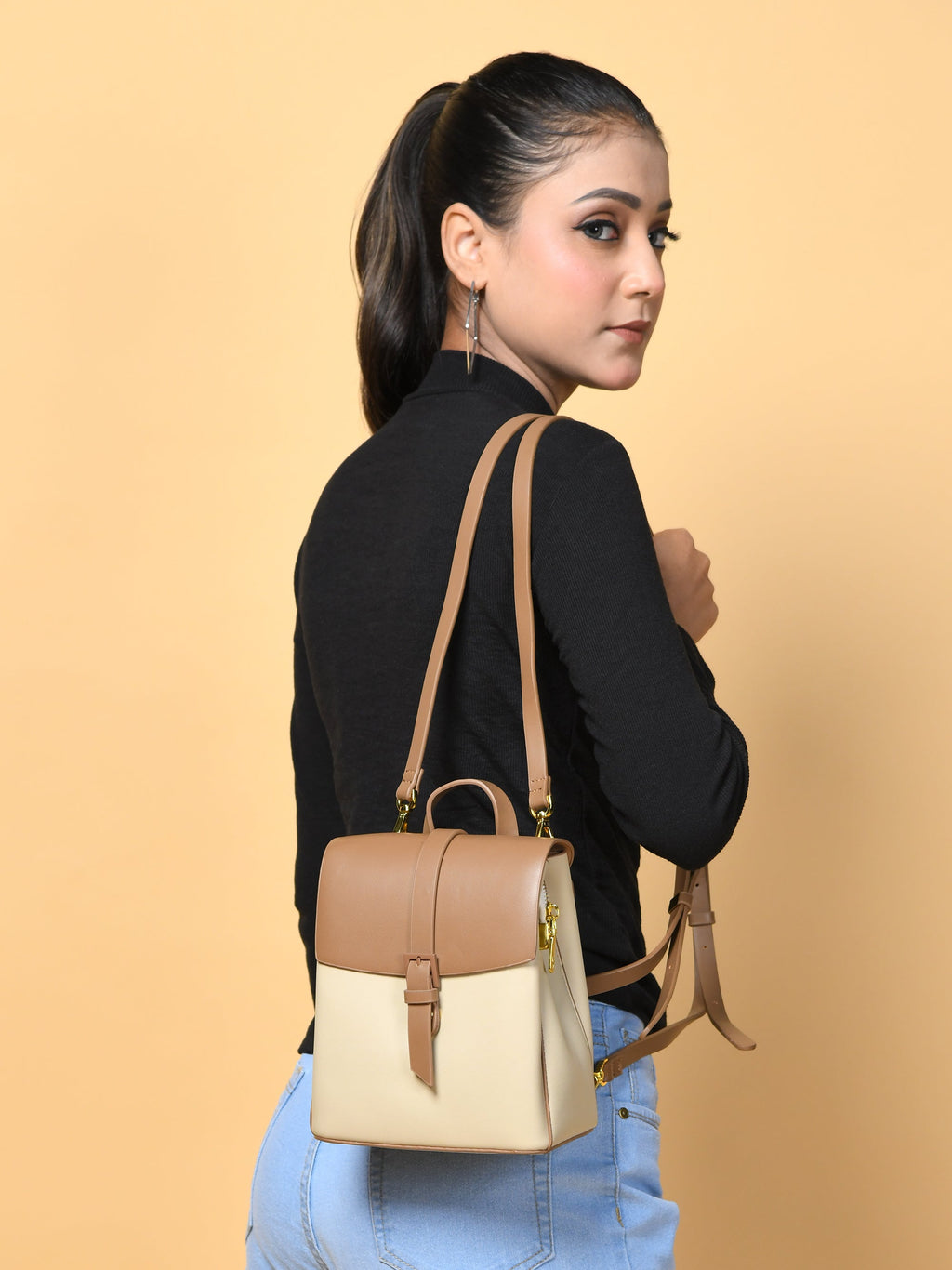 Sac à dos Claire pour femme - Marron