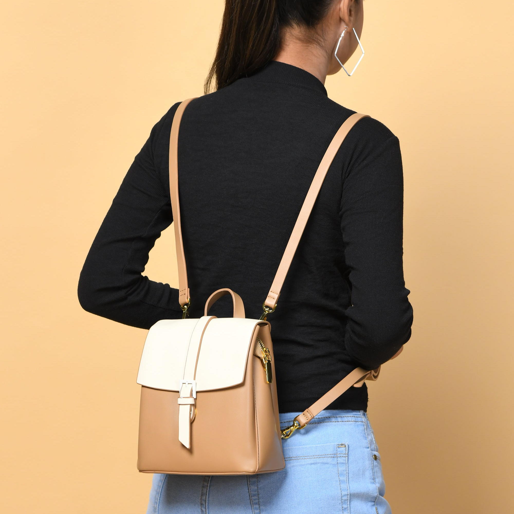 Sac à dos Claire pour femme - Beige