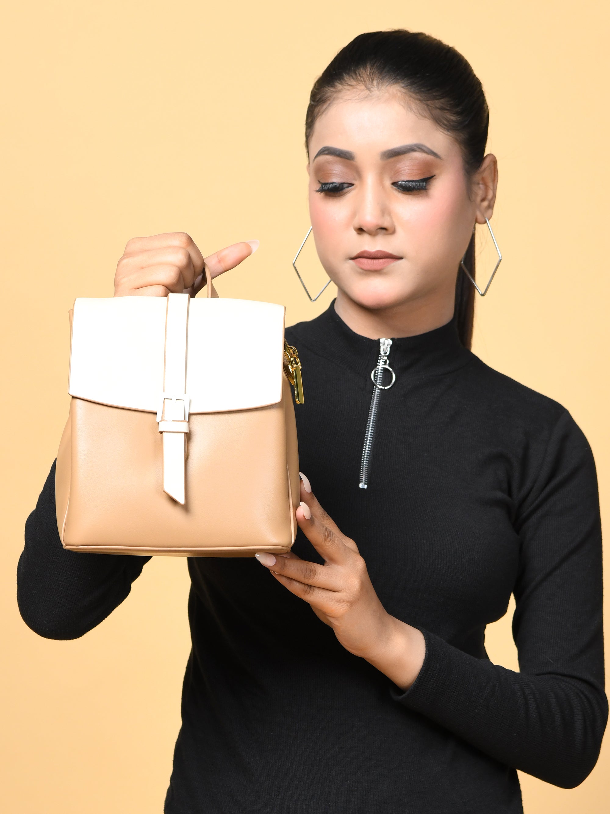 Sac à dos Claire pour femme - Beige
