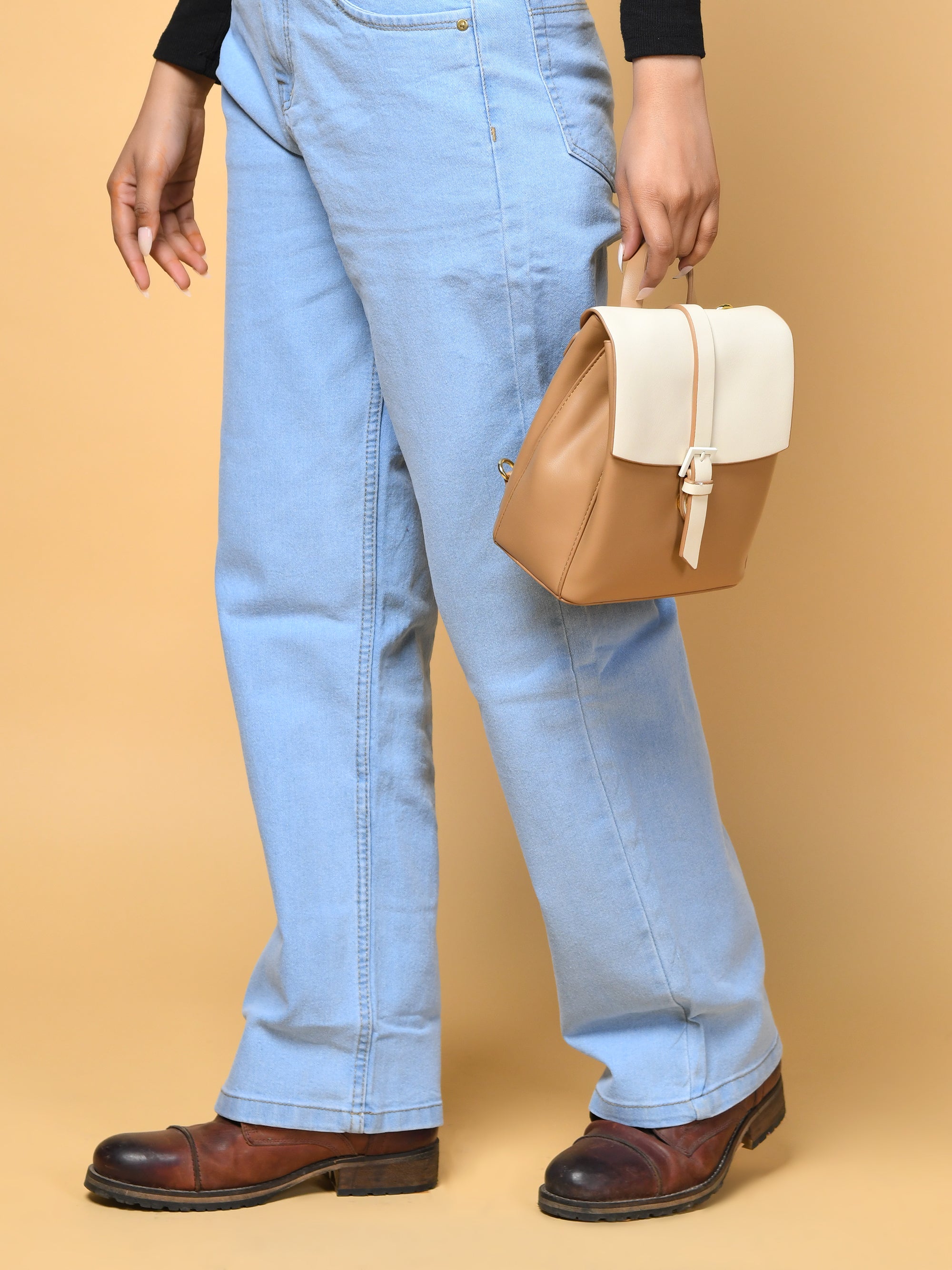 Sac à dos Claire pour femme - Beige