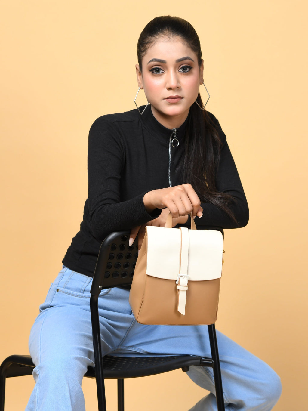 Sac à dos Claire pour femme - Beige