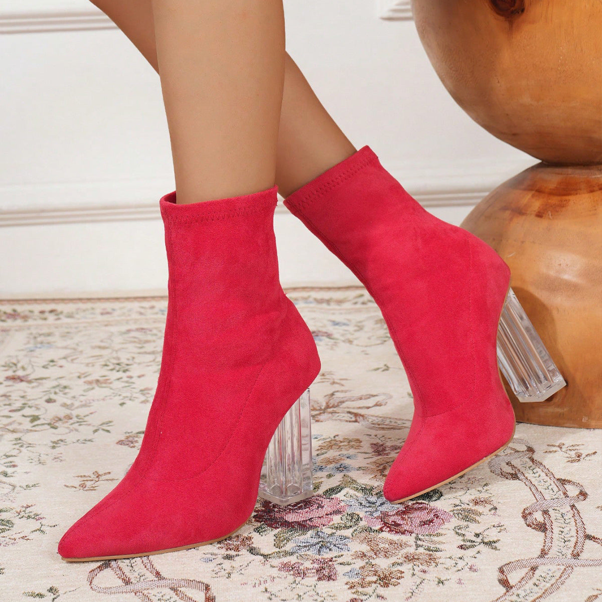 The Crystal Heel Boot