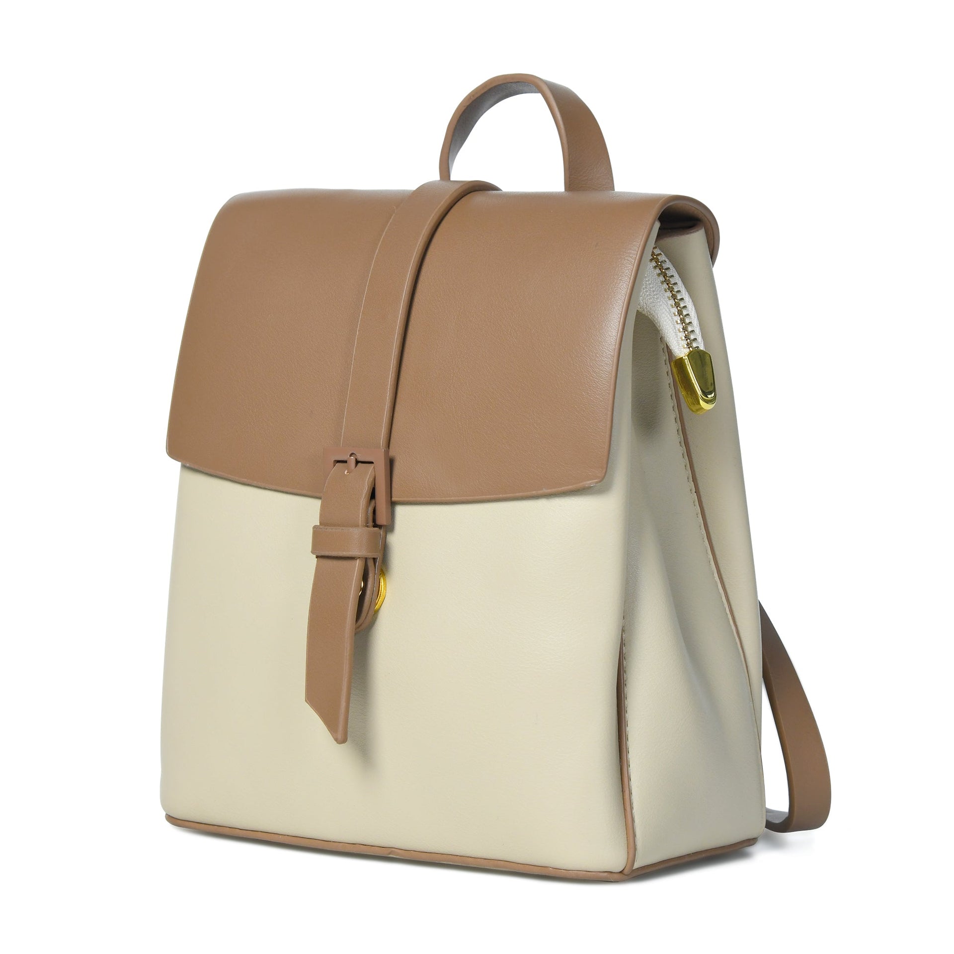 The Claire Mini Backpack Brown – Vegan Leather Convertible Bag