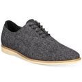 Gray textured dress shoe on a white background