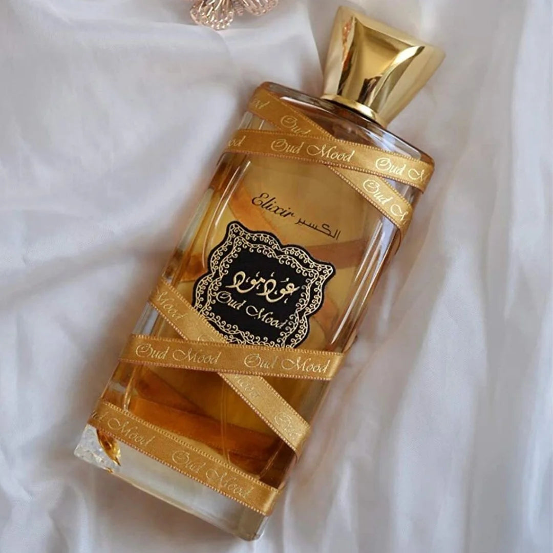 Lattafa Unisex Oud Mood Elixir EDP Perfume Natural Spray 100ML (3.4Oz)